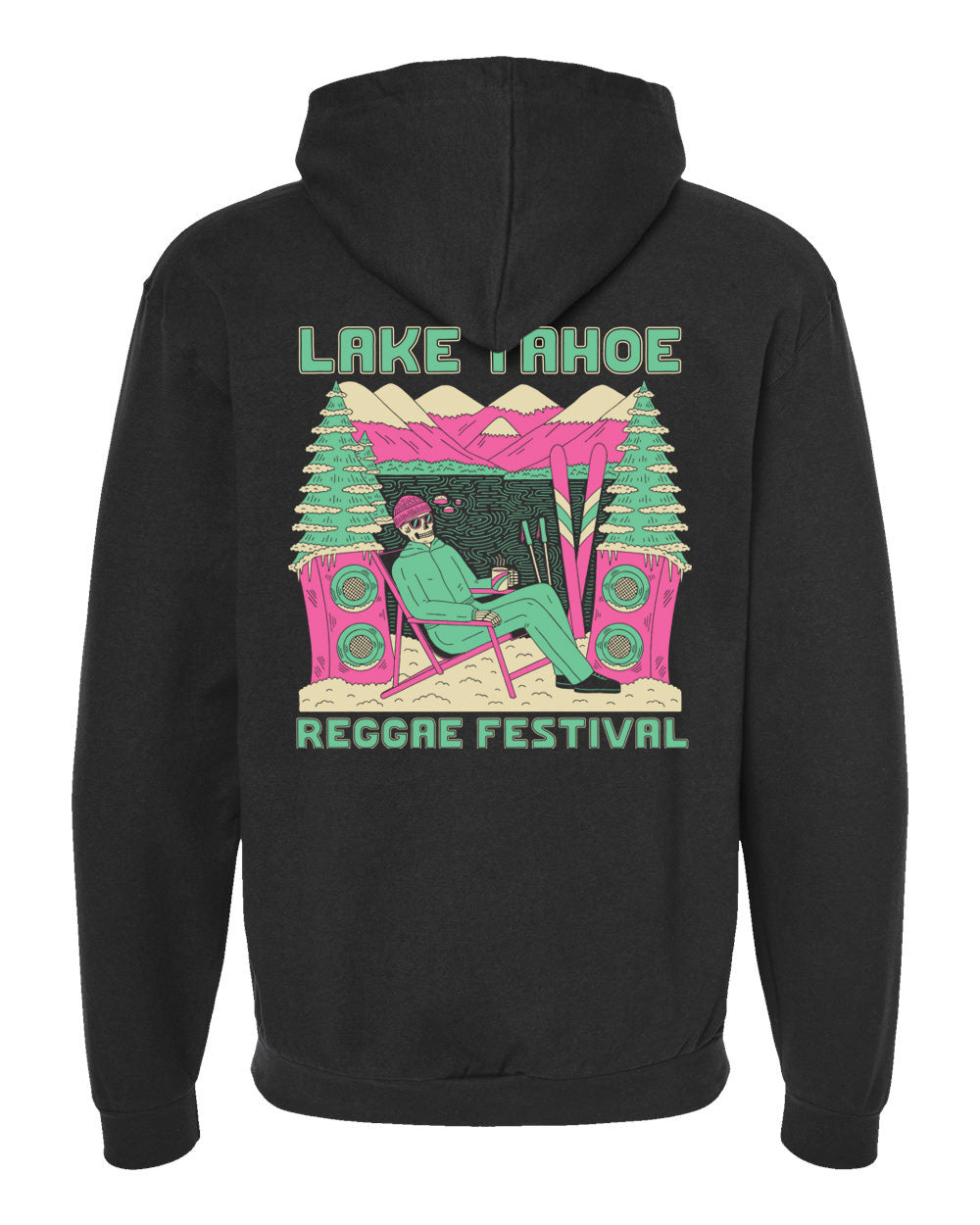 LTRF South Lake Skeleton Zip Hoodie (Black)