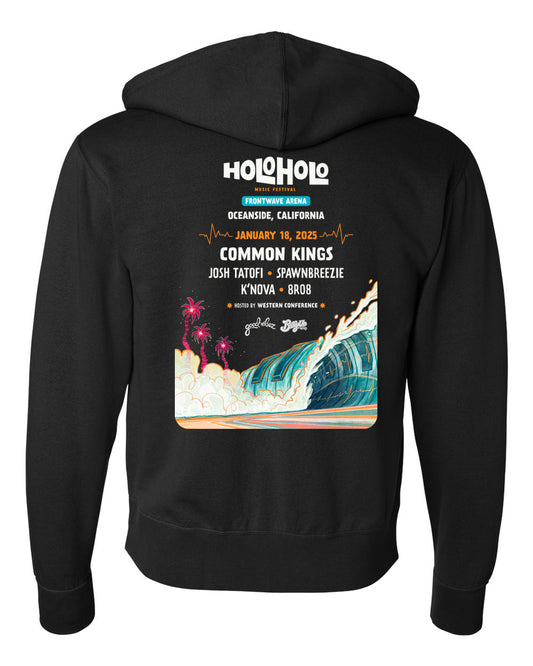 Holo Holo Oceanside 25' Lineup Zip Hoodie (Black)
