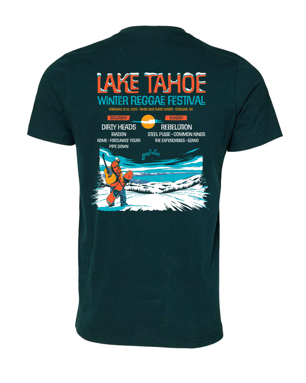 LTRF Winter 25' Lineup Tee (Deep Turquoise)