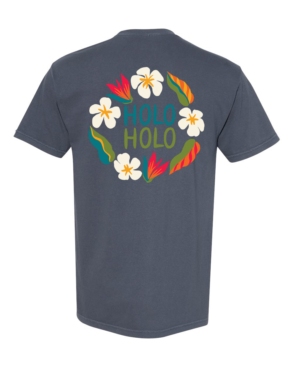 Holo Holo Plumeria Tee (Charcoal)