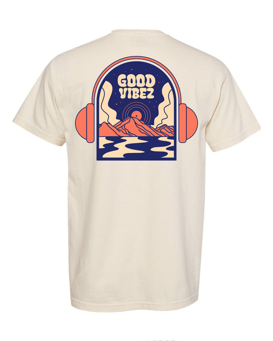 Good Vibez Music Mountain Tee (Cream)