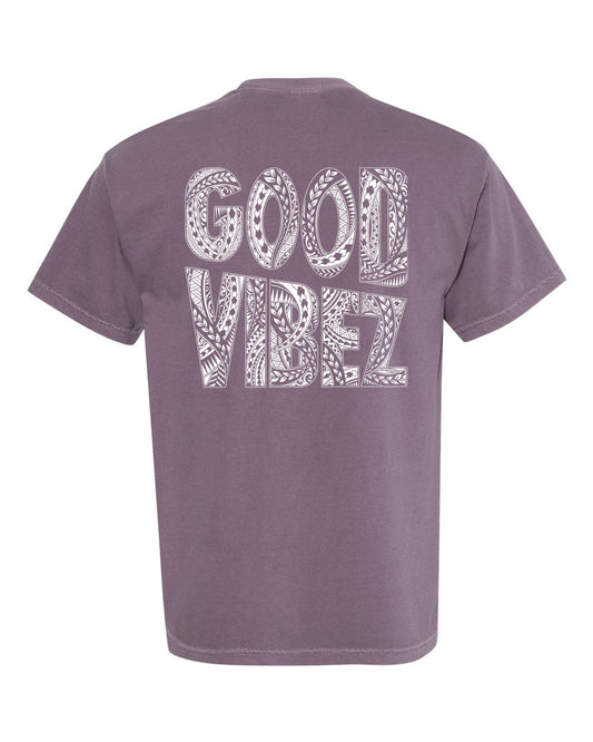 Good Vibez Polynesian Tee (Purple)