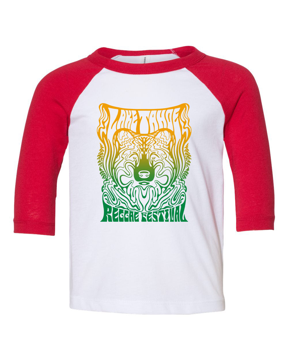 LTRF Youth Bear Raglan Tee (Red and White)