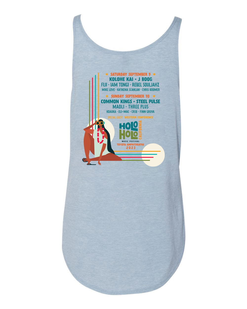 Women’s Holo Holo CA 23 Lineup Tank (Light Blue)