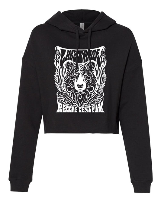 LTRF Women’s Bear Crop Hoodie (Black)