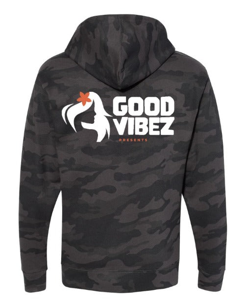 Good Vibez Silhouette Hoodie (Black Camo)