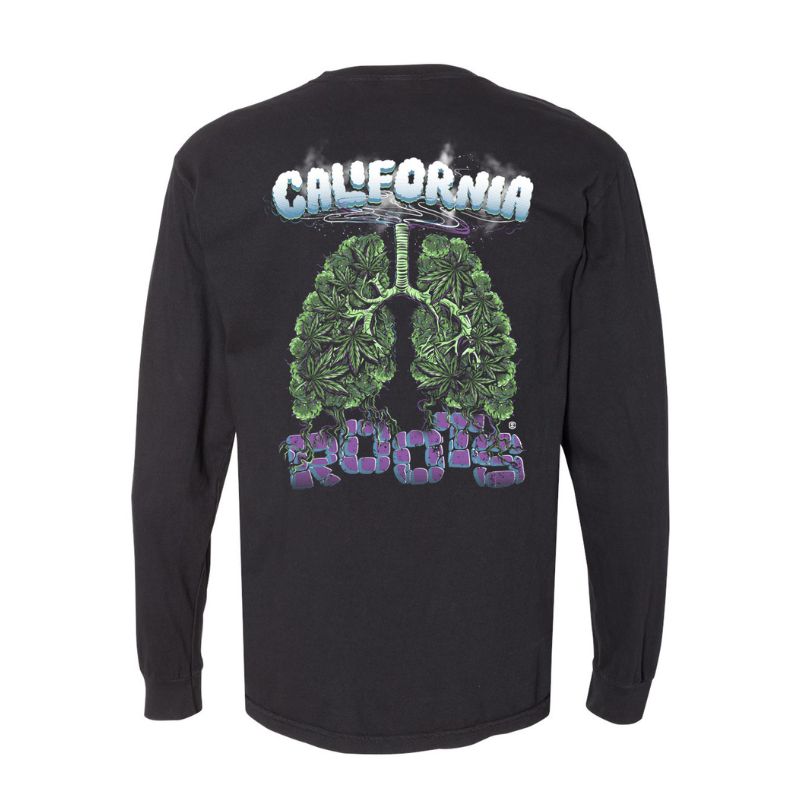 Cali Roots Dr. Green Lungs Long Sleeve (Black)
