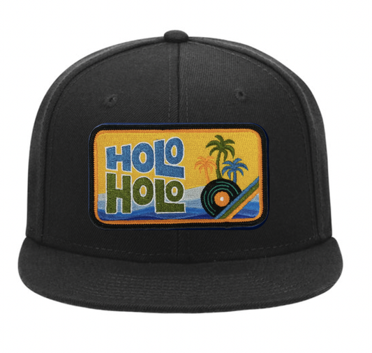 Holo Holo Bart Bridge Patch Trucker Hat (Black)