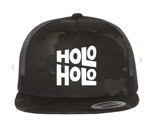 Holo Holo Black Camo Trucker Hat