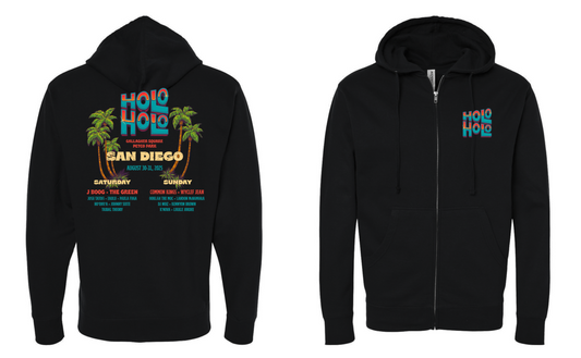 Holo Holo San Diego '25 Line Up Zip Hoodie (Black)