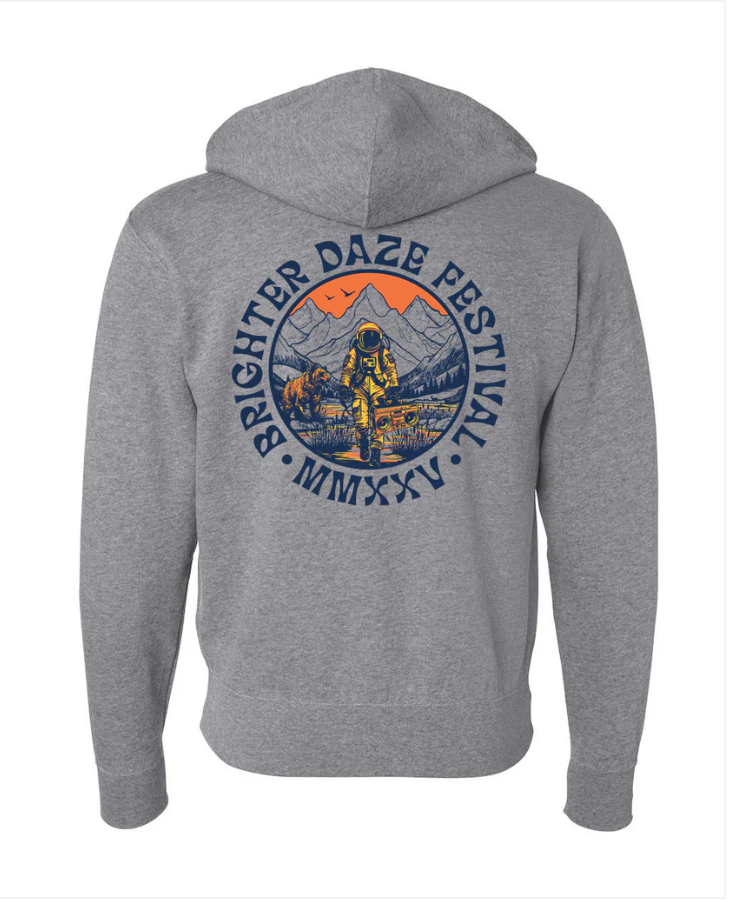 Brighter Daze - Astronaut Zip Hoodie (Heather Gray)