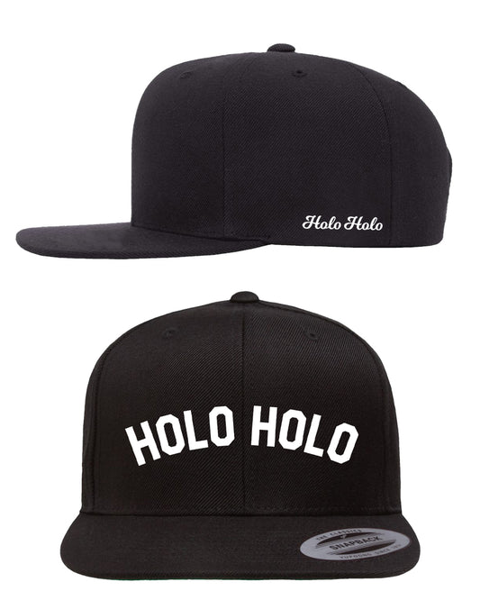 Holo Holo Puff Embroidery Snapback