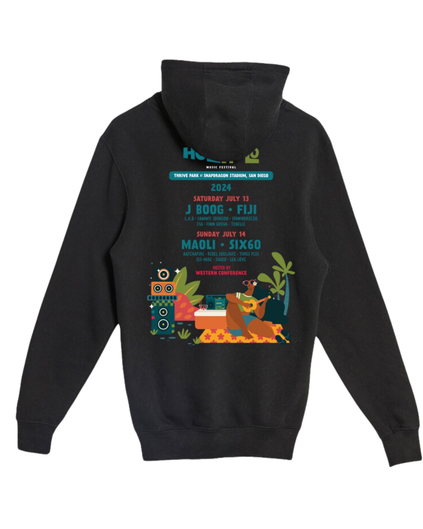 Holo Holo San Diego 24' Lineup Pullover Hoodie (Black)