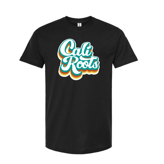 Cali Roots Retro Logo Tee (Black)