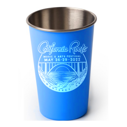 Cali Roots 2022 Steel Pint - Blue