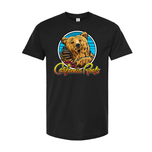 Cali Roots Bear Tee (Black)