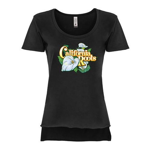 Cali Roots Women’s Calla Lily Tee (Black)