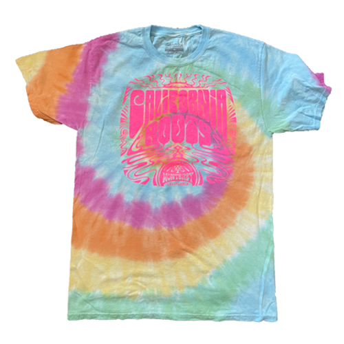 Cali Roots Psychedelic Spiral Tie Dye Tee (Rainbow)