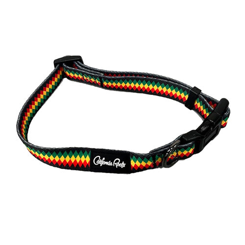 Cali Roots Rasta Diamond Dog Collars