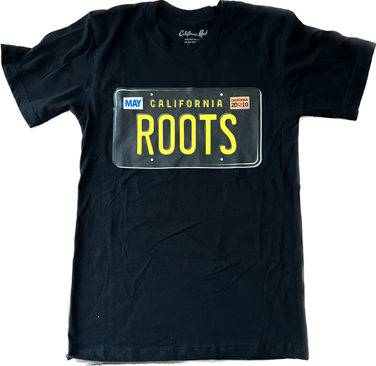 Cali Roots License Plate Tee (Black)
