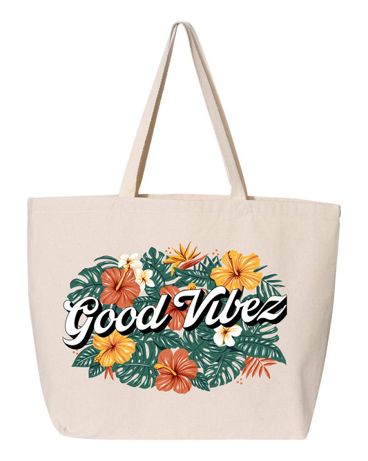 Good Vibez Floral Tote