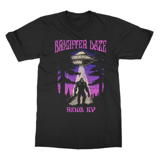 Brighter Daze - Bigfoot Beam Up Tee (Black)