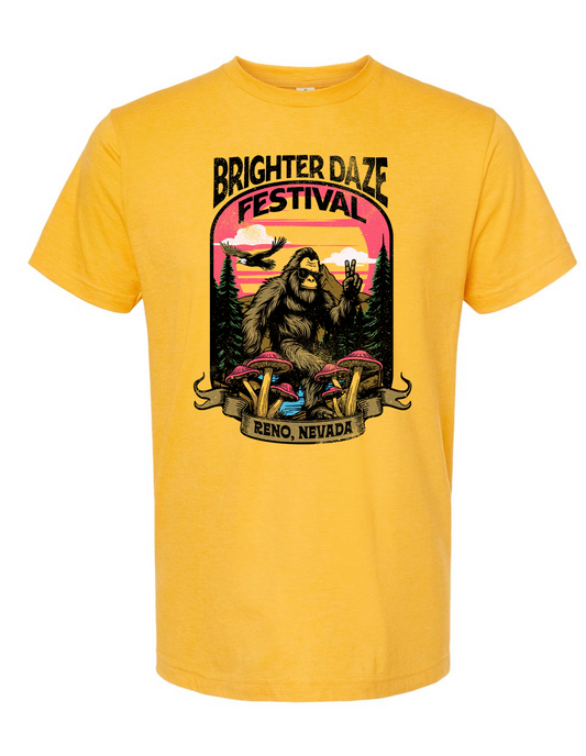Brighter Daze - Peace Yetti Tee (Mustard)