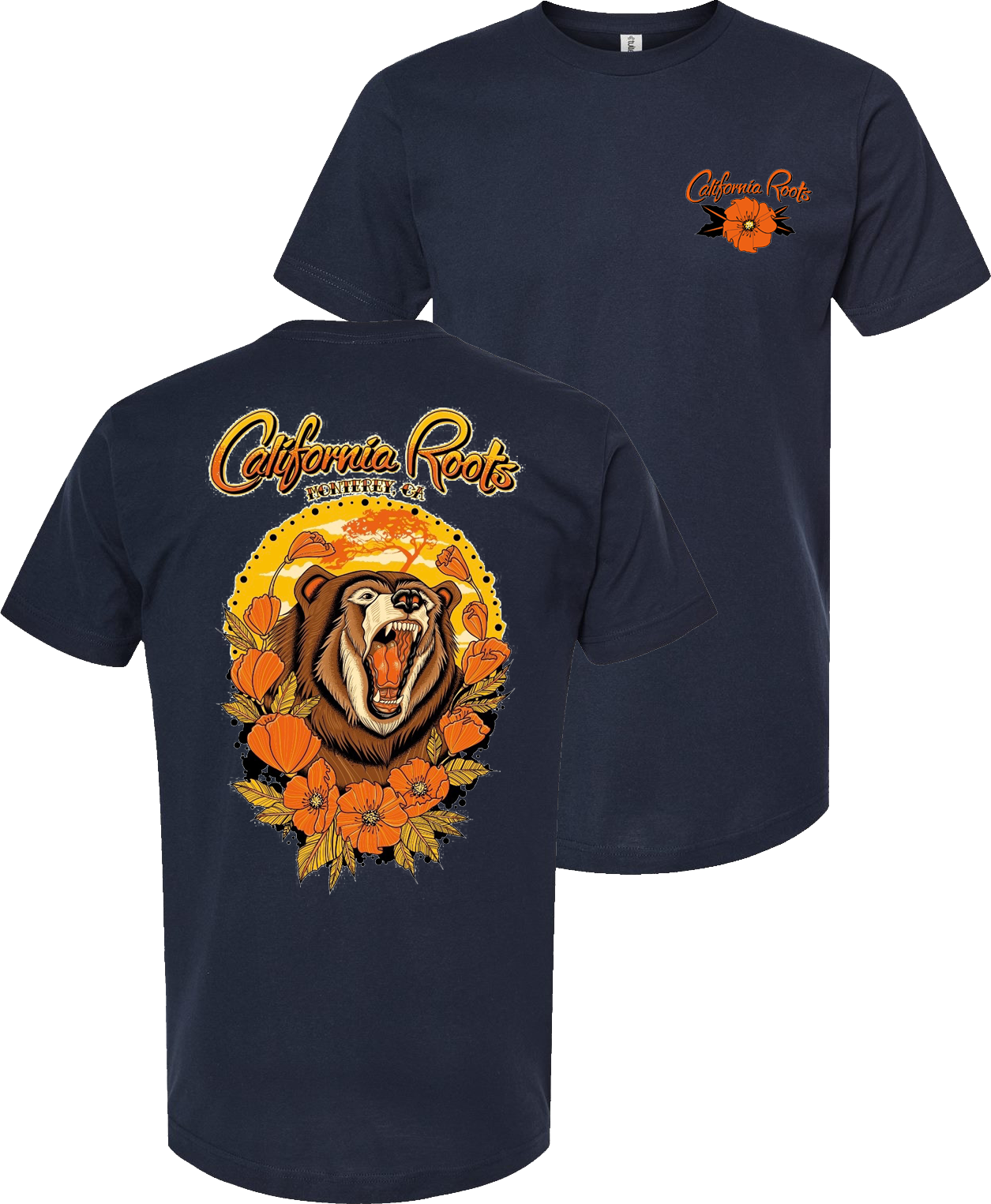 Bear Bust Tee (Navy)