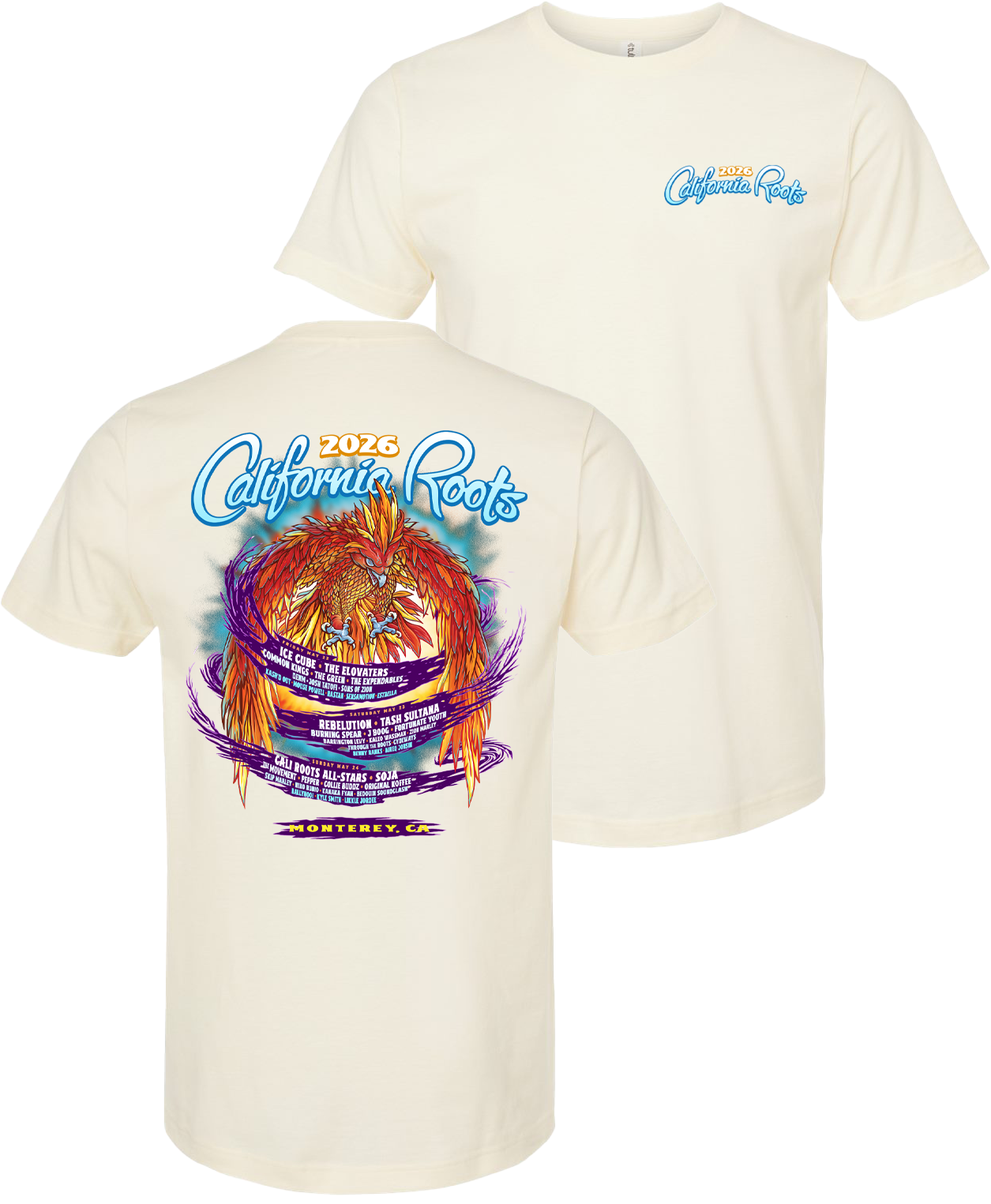 Cali Roots 2026 Lineup Tee [2 Color Options]