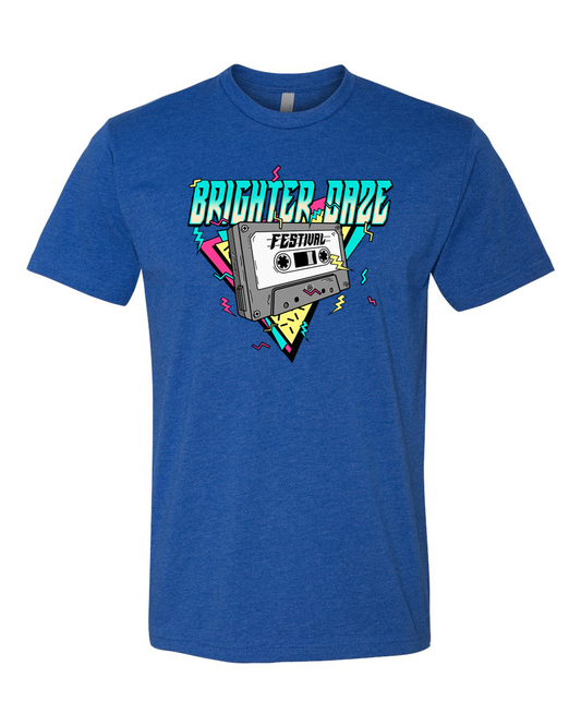 Brighter Daze - Cassette Tape Tee (Heather Dark Blue)