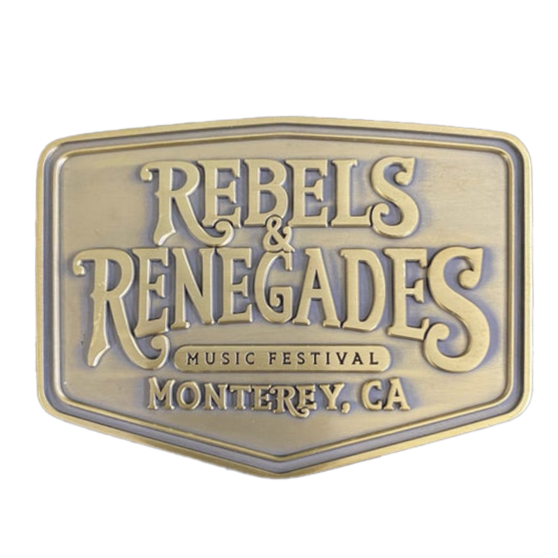 R&R Antique Brass Belt Buckle