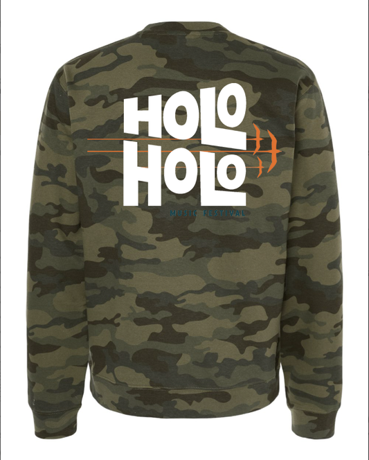 Holo Holo Camo Crewneck Sweatshirt (Green Camo)