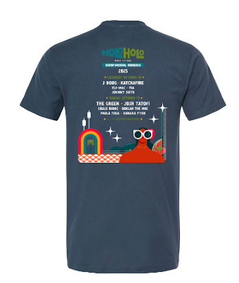 Holo Holo Honolulu 2025 Lineup Tee (Slate Blue)