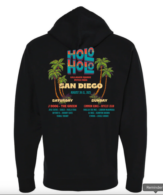 Holo Holo San Diego '25 Line Up Zip Hoodie (Black)