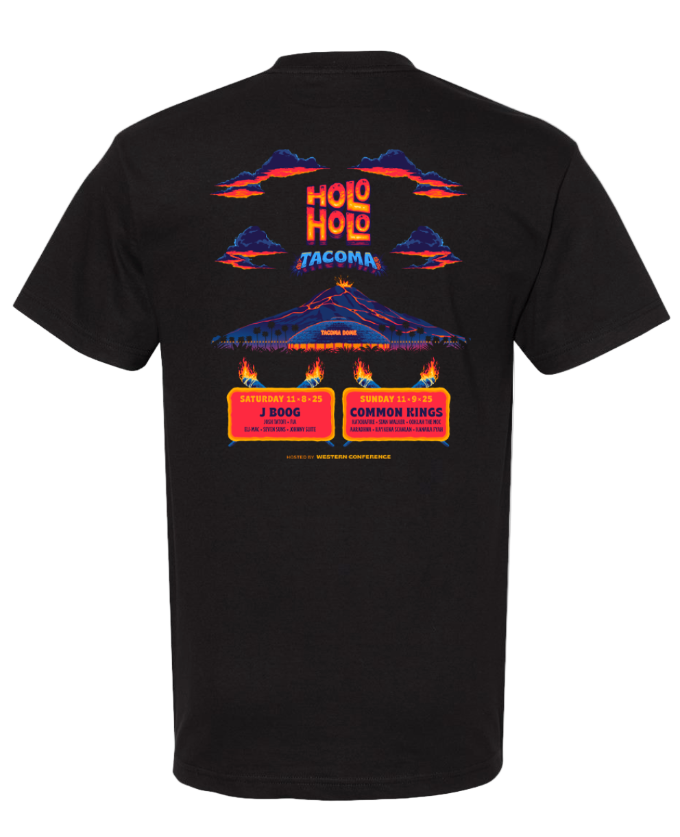 Holo Holo Tacoma 2025 Lineup Tee (Black)