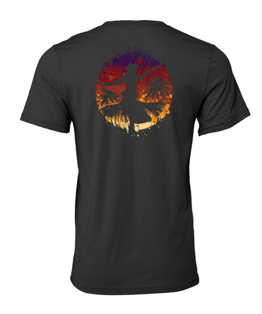 Holo Holo Hula Sunset Tee (Black)