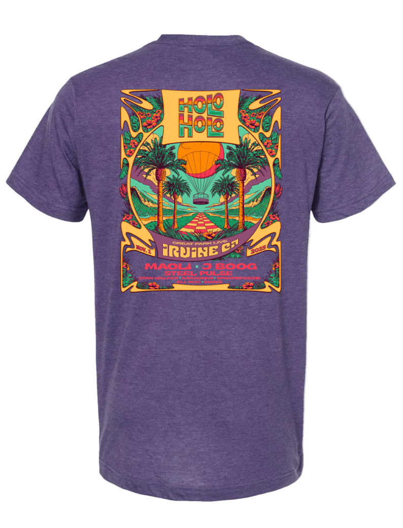 Holo Holo Irvine 2025 Lineup Tee (Purple)