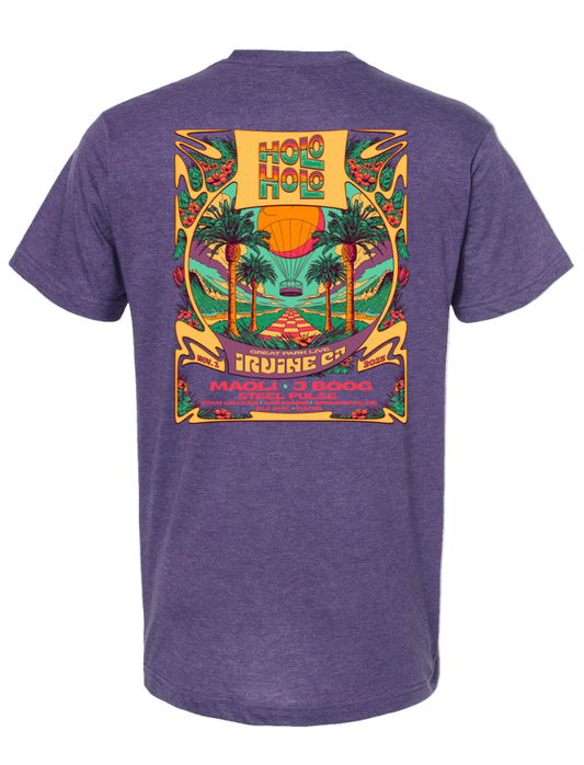 Holo Holo Irvine 2025 Lineup Tee (Purple)