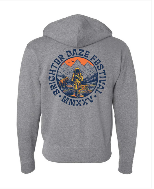 Brighter Daze - Astronaut Zip Hoodie (Heather Gray)