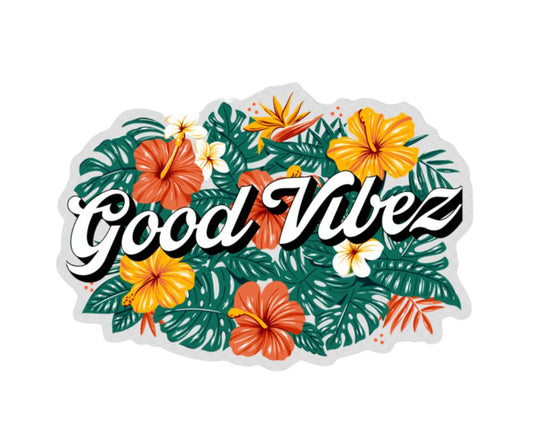 Good Vibez Floral Sticker