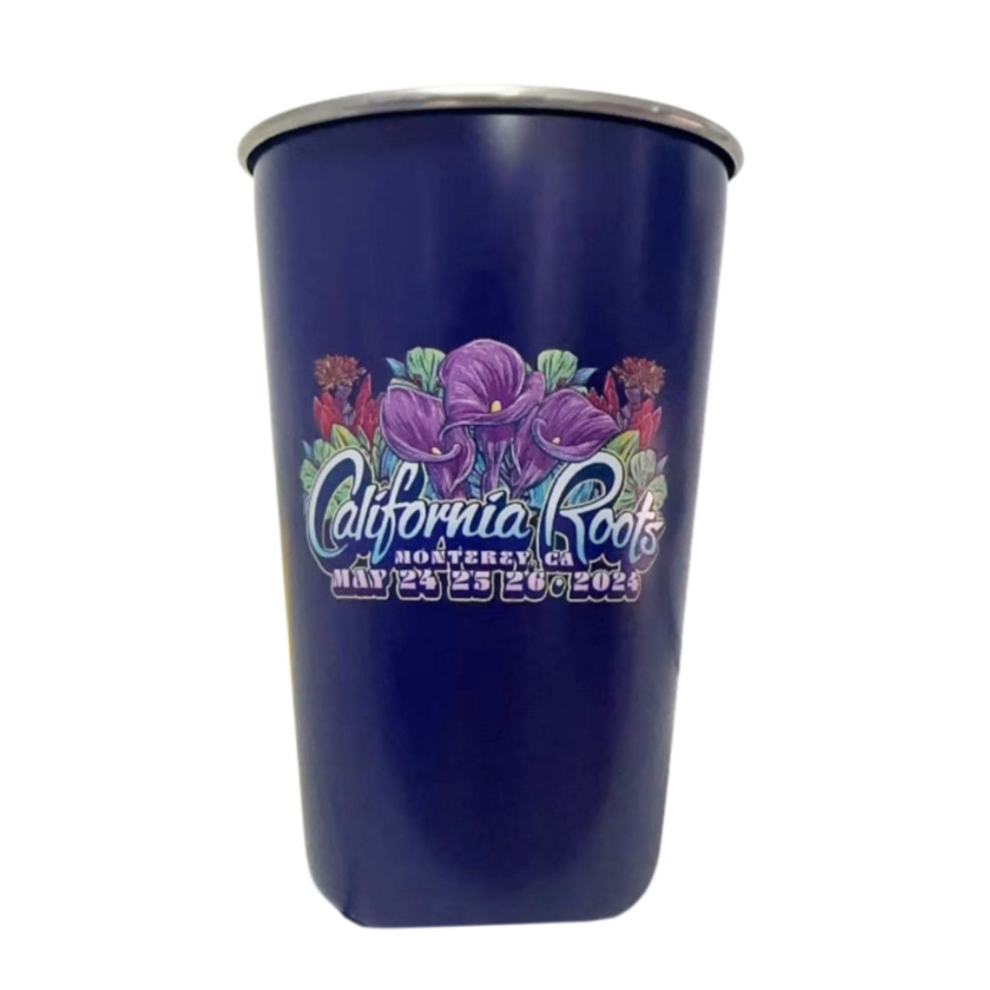 Cali Roots 2024 Steel Pint Cup - Dark Purple