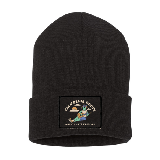 Cali Roots Black Alien Beanie