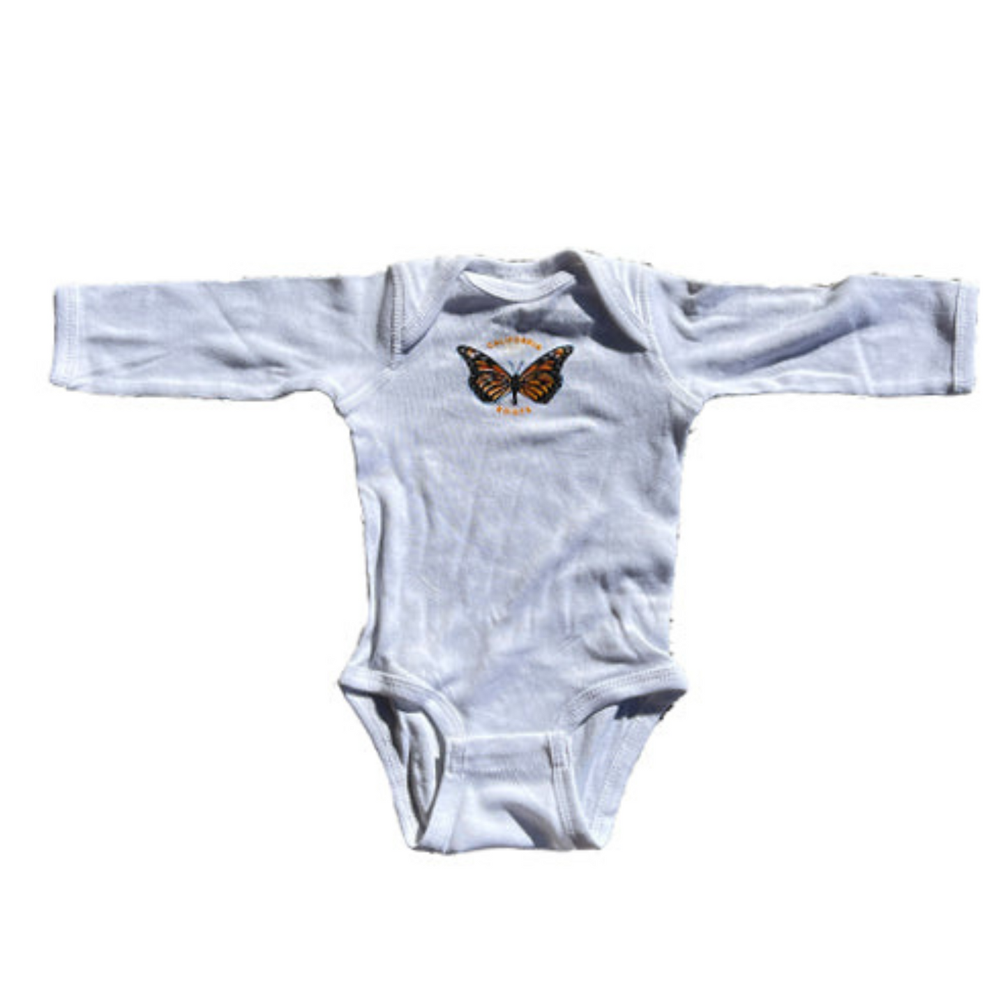 Cali Roots Monarch Long Sleeve Baby Onesie