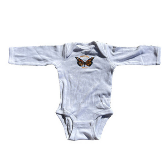 Cali Roots Monarch Long Sleeve Baby Onesie