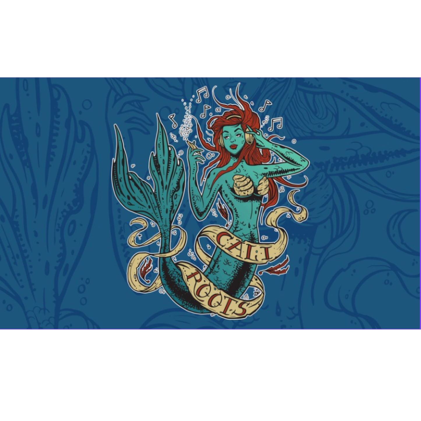 Cali Roots Mermaid Flag