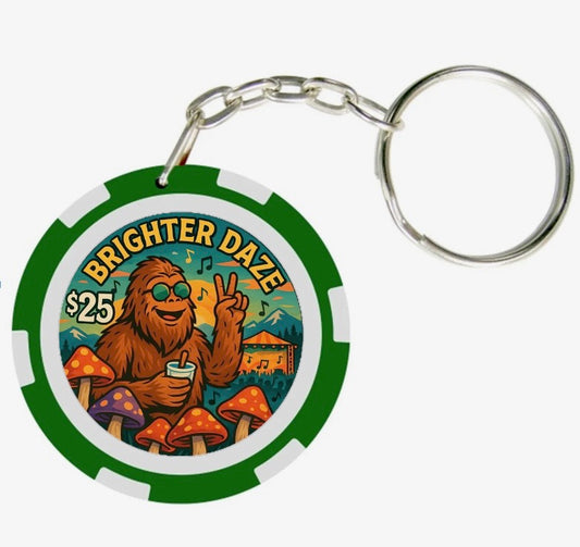 Brighter Daze - Poker Chip Key Chain