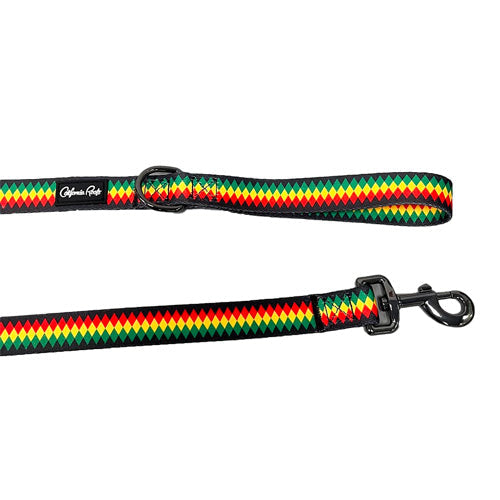 Cali Roots Rasta Diamond Dog Leash