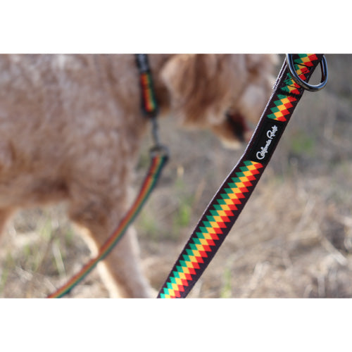 Cali Roots Rasta Diamond Dog Leash